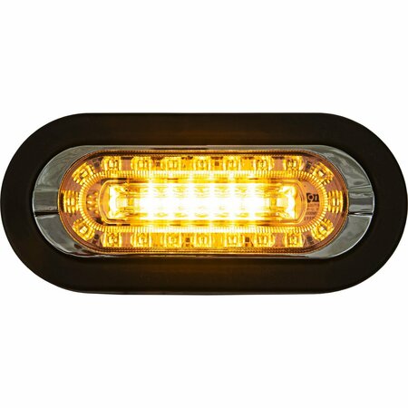 BUYERS PRODUCTS Combination 6 Inch LED Amber Marker Light with Amber Strobe Light 5626026